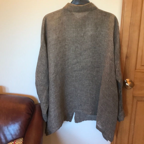 Brown Eskandar Button Up Shirt - Picture 7 of 7